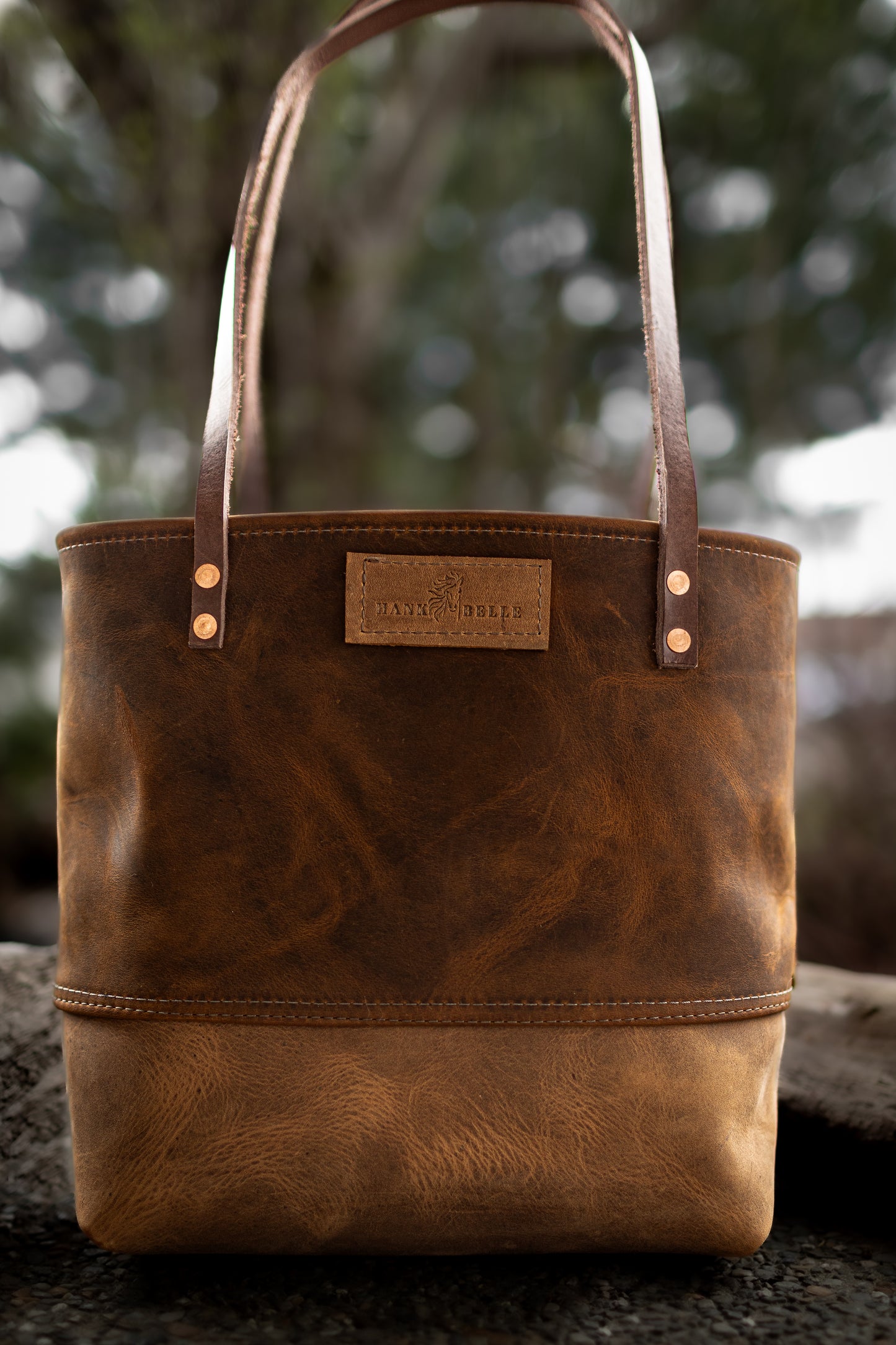 The Whitetail - Leather Tote Bag - Customizable Handbag