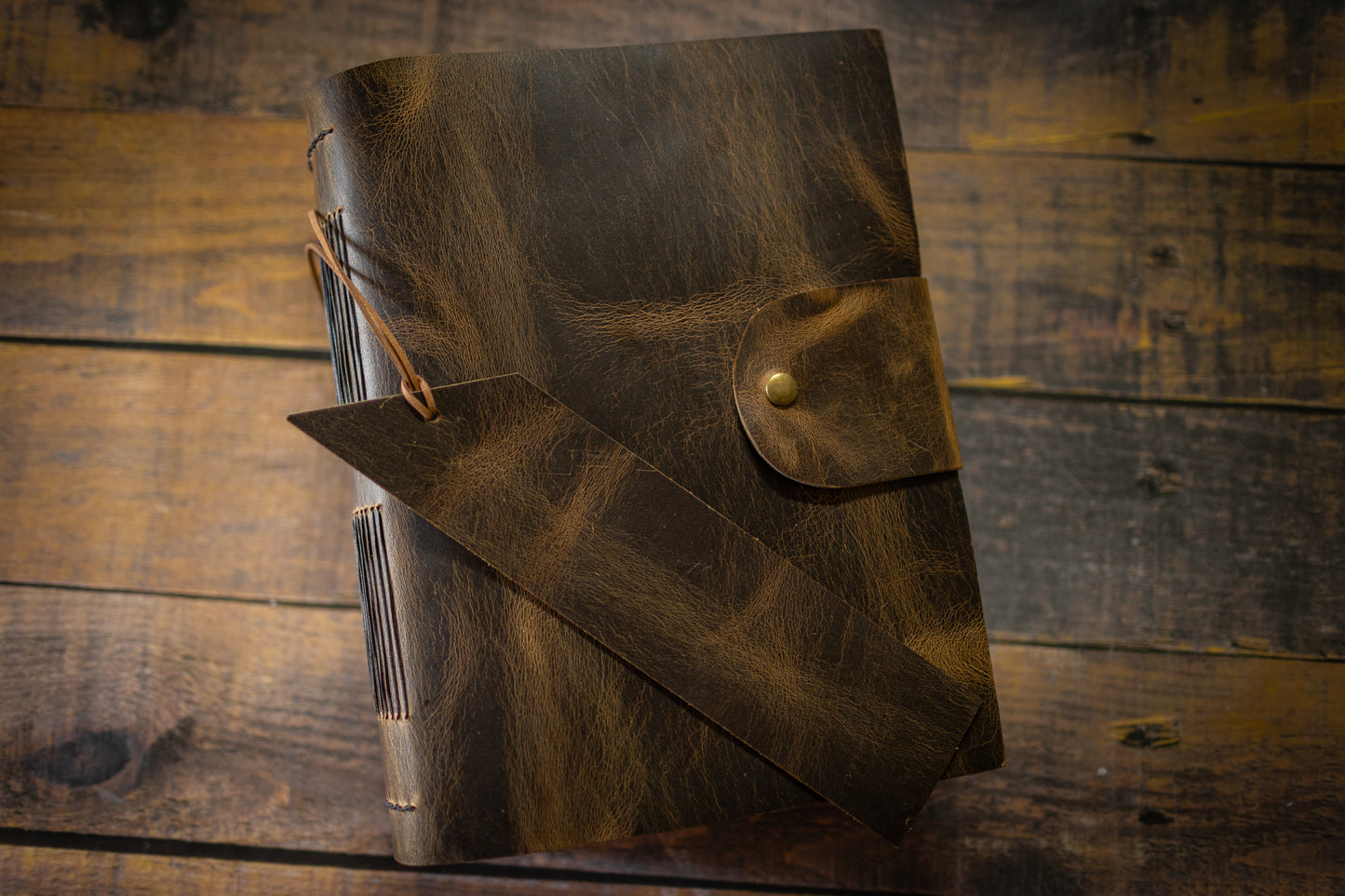 THE TOME - Giant Leather Family Tome, Rustic Heirloom Keepsake Book, Blank or Lined