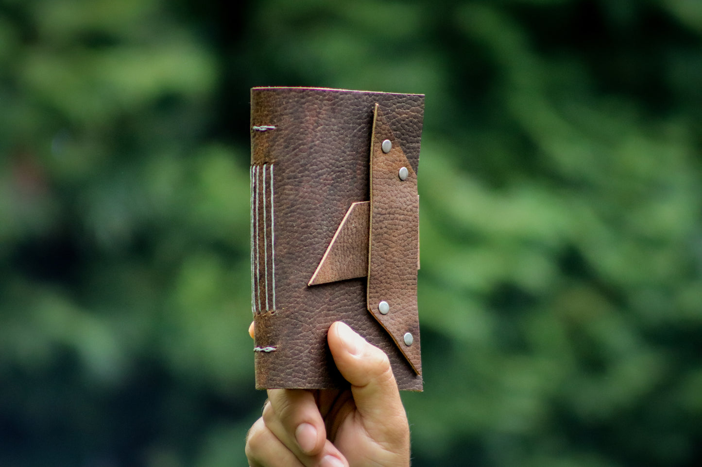 Leather Fishing Journal, Rustic Fisherman Log Book, Fathers Day Gift, Sewn Bound Full Grain Leather, Personalized Gift for Dad or Anglers