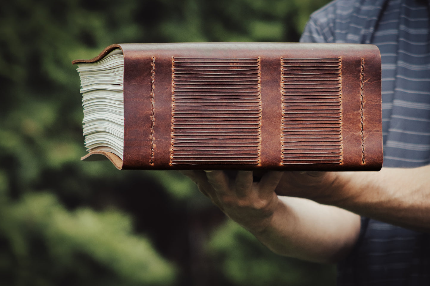 THE TOME - Giant Leather Family Tome, Rustic Heirloom Keepsake Book, Blank or Lined