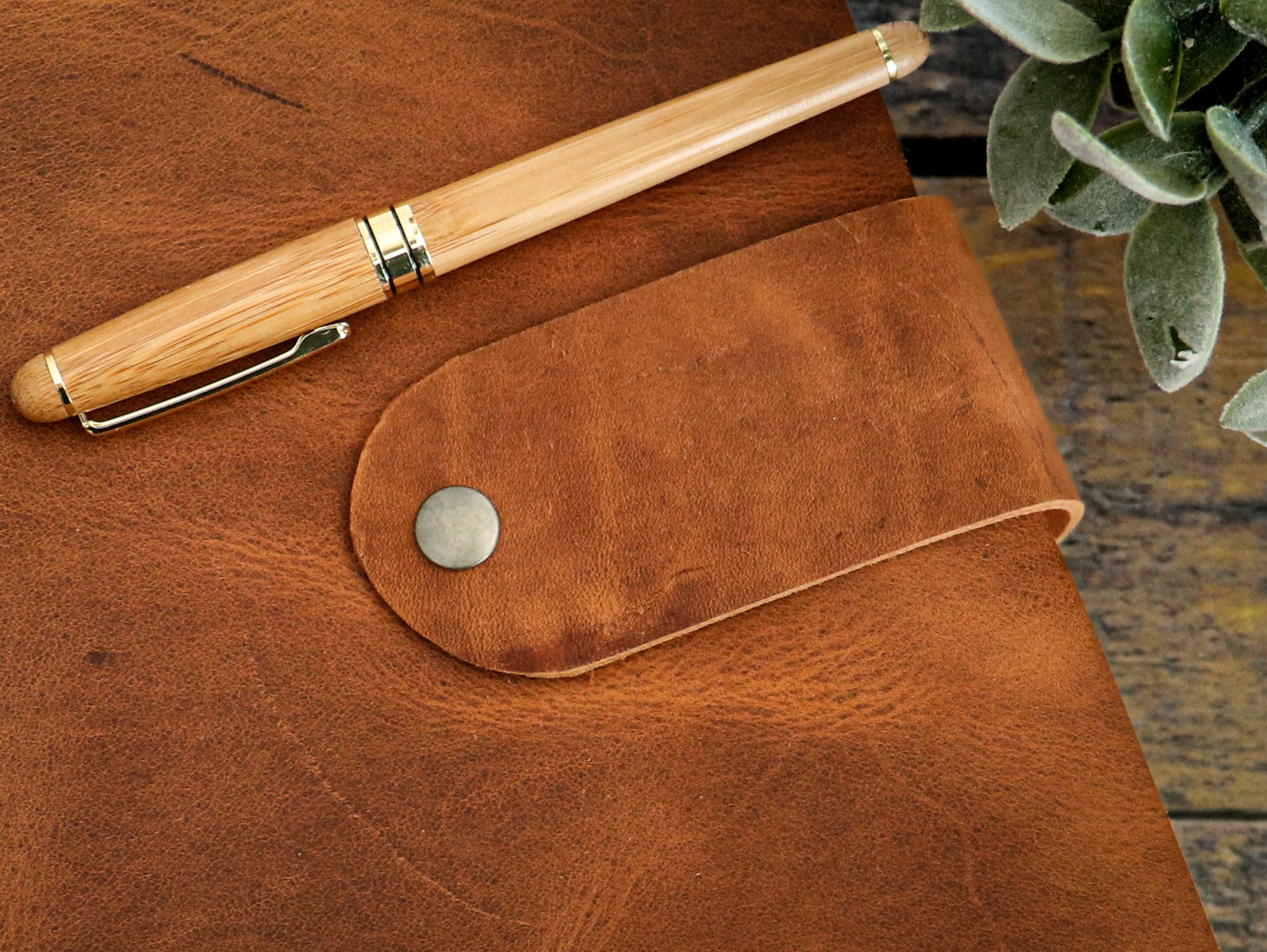 Classic Snap Notebook - Sewn Bound Leather Journal