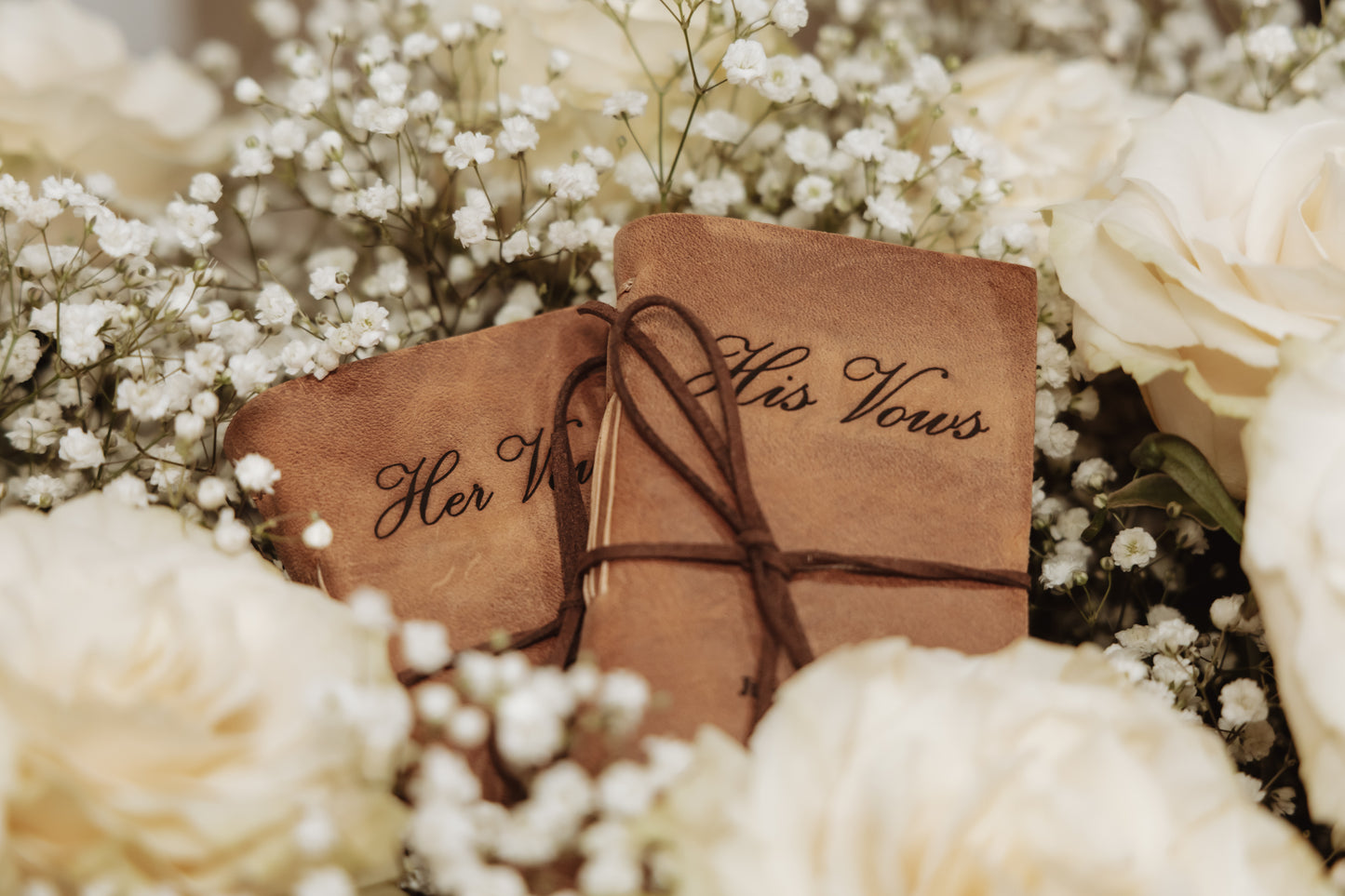 Personalized Wedding Vows Books, Leather Vows Journals for Bride and Groom, Bound in Full Grain Premium Leather, Rustic Wedding Gift
