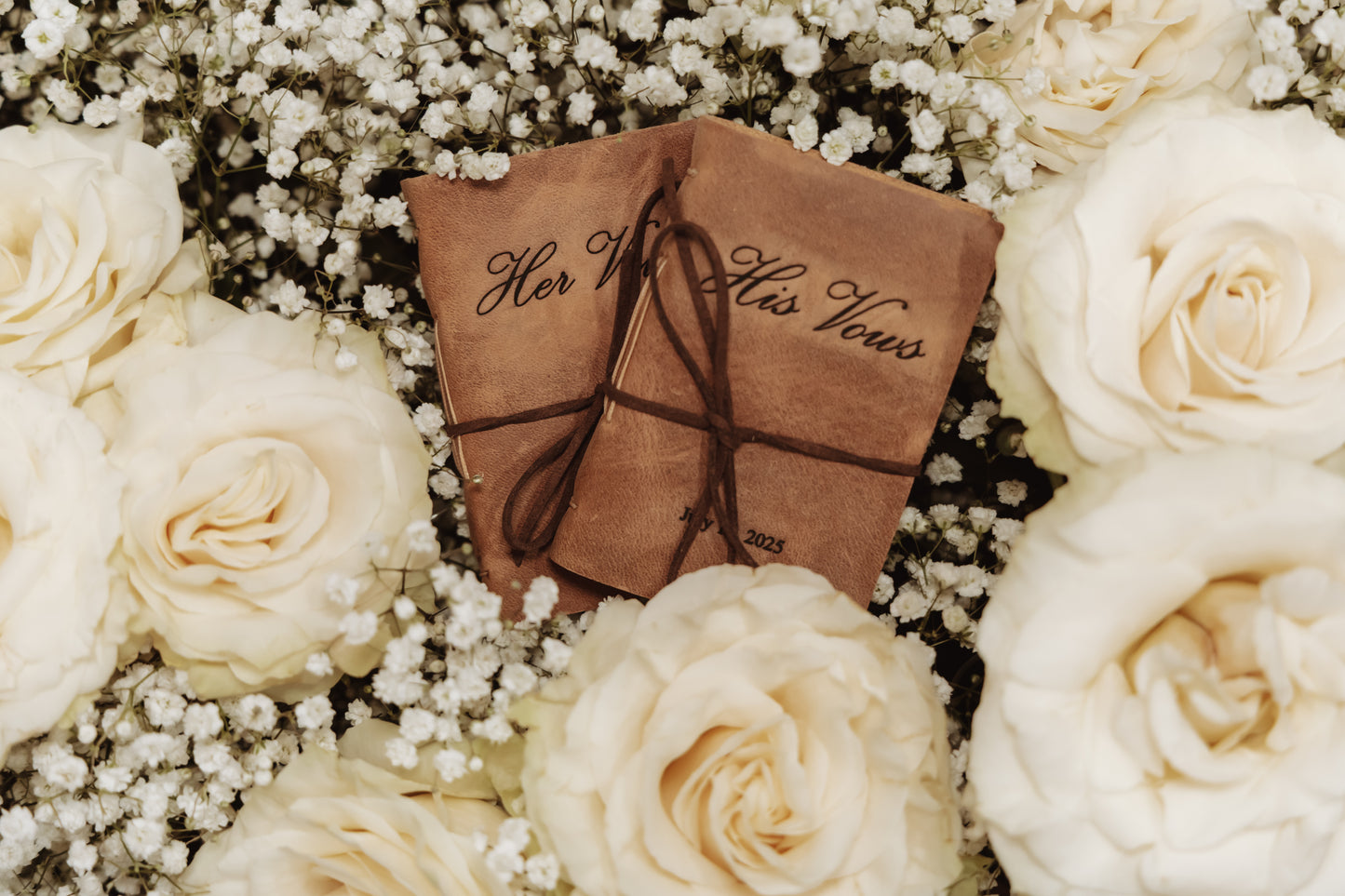Personalized Wedding Vows Books, Leather Vows Journals for Bride and Groom, Bound in Full Grain Premium Leather, Rustic Wedding Gift