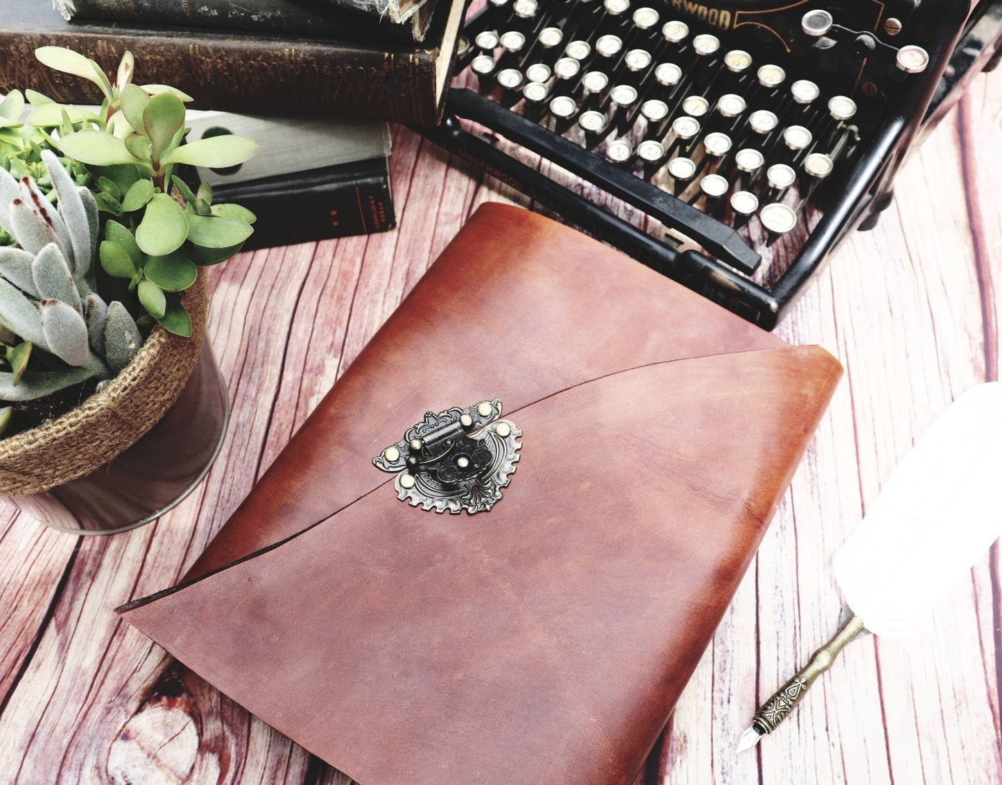 Sewn Vintage Leather Journal, Rustic Personalized Writing Diary, Watercolor Sketchbook, Premium Leather Bound, Mothers Day, Anniversary Gift