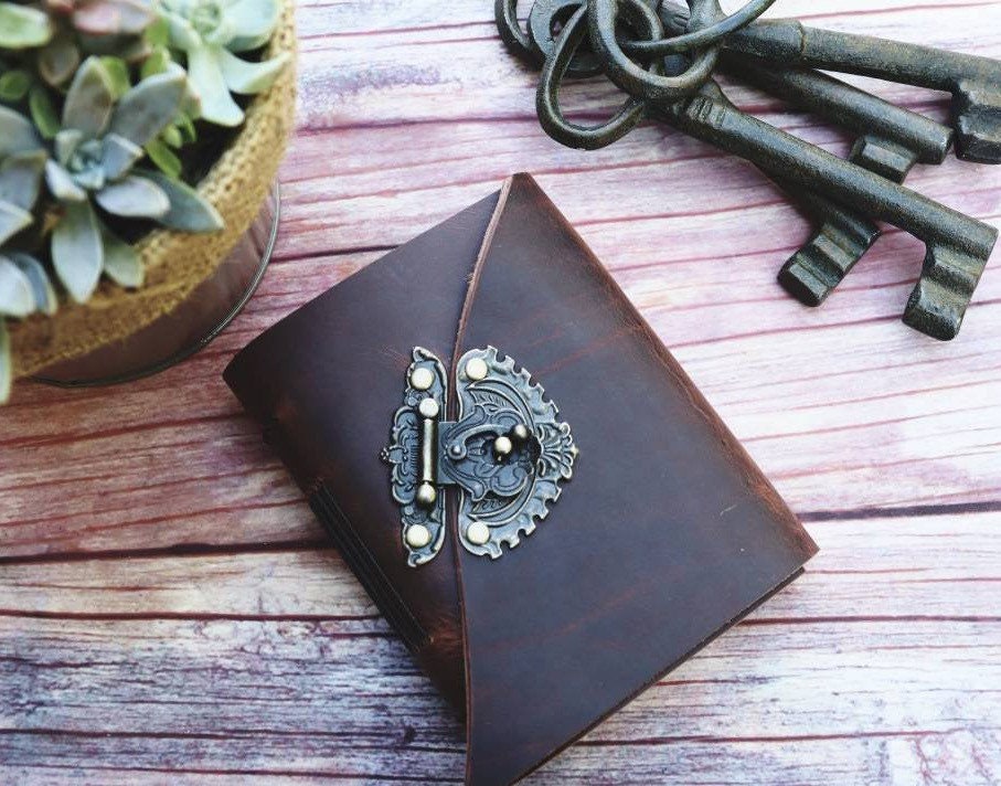 Sewn Vintage Leather Journal, Rustic Personalized Writing Diary, Watercolor Sketchbook, Premium Leather Bound, Mothers Day, Anniversary Gift