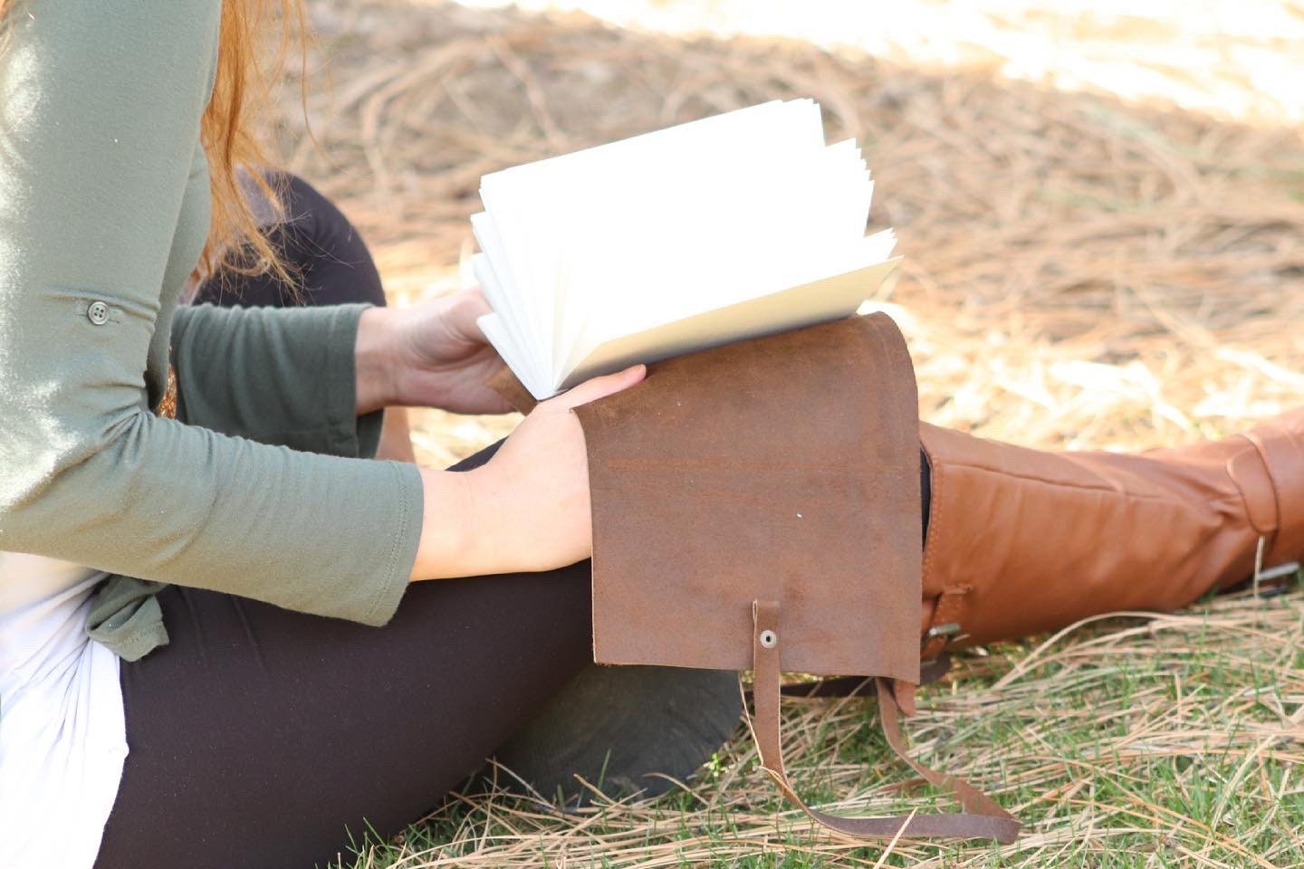 Leather Music Journal, Rustic Songwriting Book, Personalized Gift for Musicians, Songwriters and Composers, Sewn Bound in Full Grain Leather
