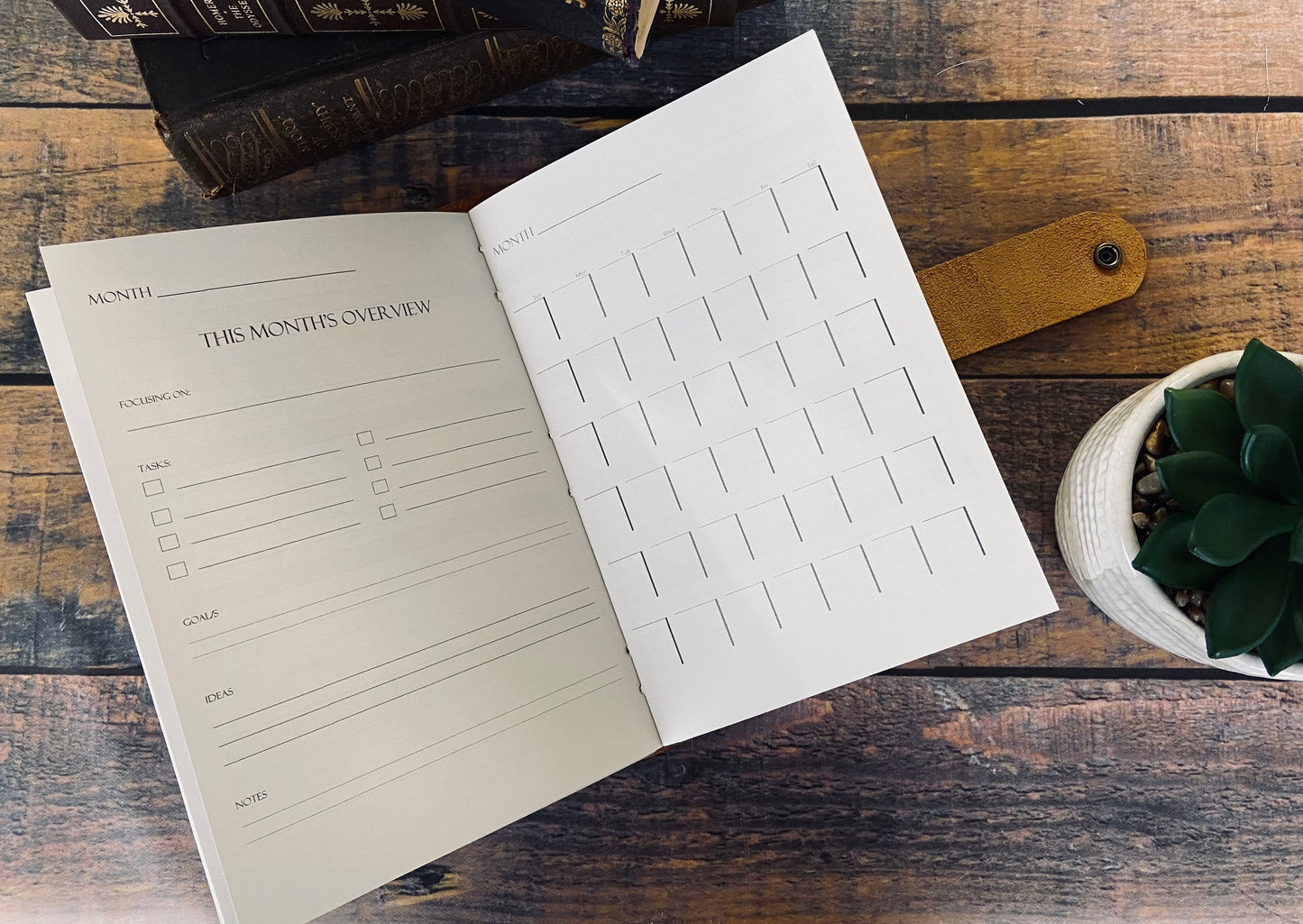 6x9 Personalized Leather Planner, Rustic Refillable OR Sewn 2022 Daily, Weekly, Monthly, Yearly Planning Journal, Premium Graduation Gift