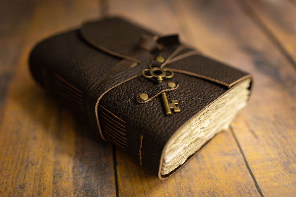 Antique Key Leather Journal