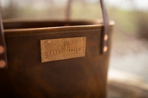 The Whitetail - Leather Tote Bag - Customizable Handbag