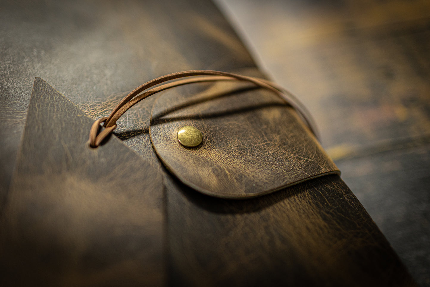 THE HALF TOME - Giant Leather Family Tome, Big Huge Rustic Heirloom Keepsake Book, Sewn in Premium Leather