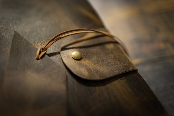Leather Journal with Cotton Pages – Snap