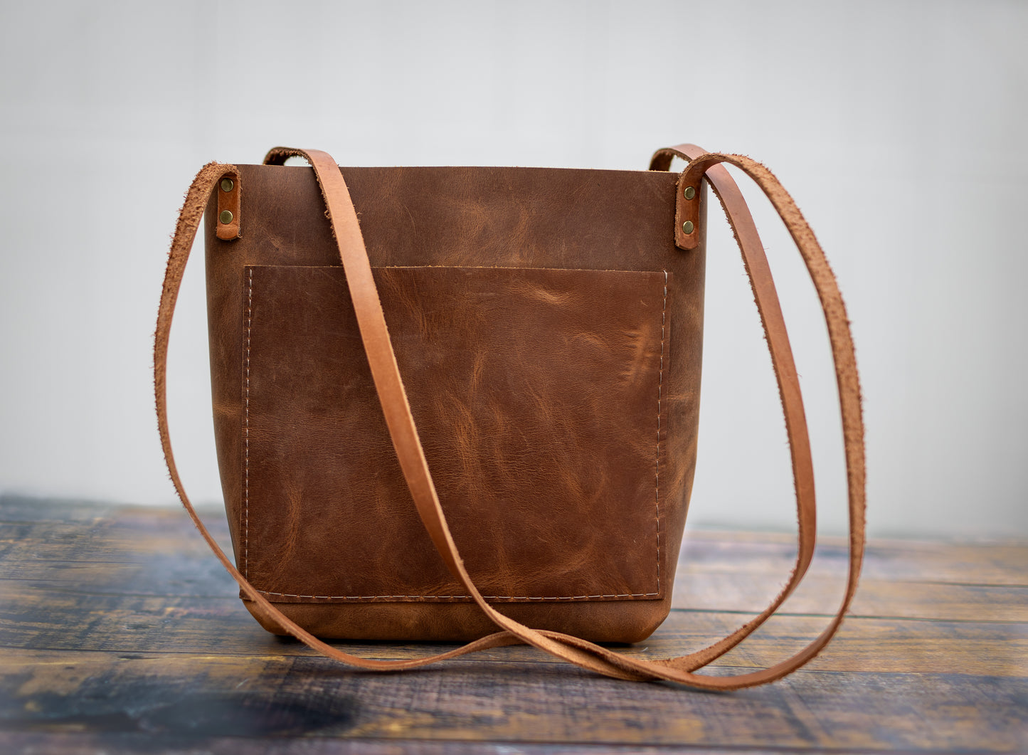 The Syringa - Leather Tote Shoulder Bag - Customizable Leather Bag