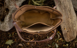 The Whitetail - Leather Tote Bag - Customizable Handbag