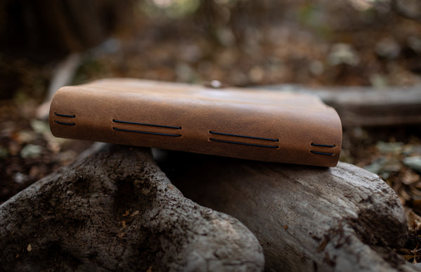 Triple Snap Refillable Leather Bound Journal