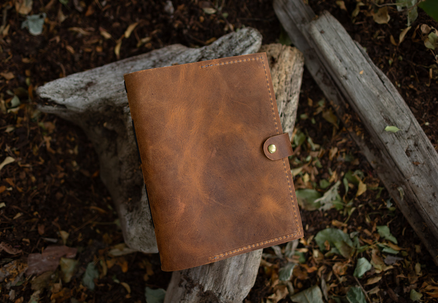 Custom Leather Bible Cover, Premium Full Grain Leather Book Cover and Bible Protector | Option to Bundle w/ Leather Book Bag
