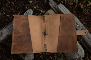 Inside Leather Journal Pockets