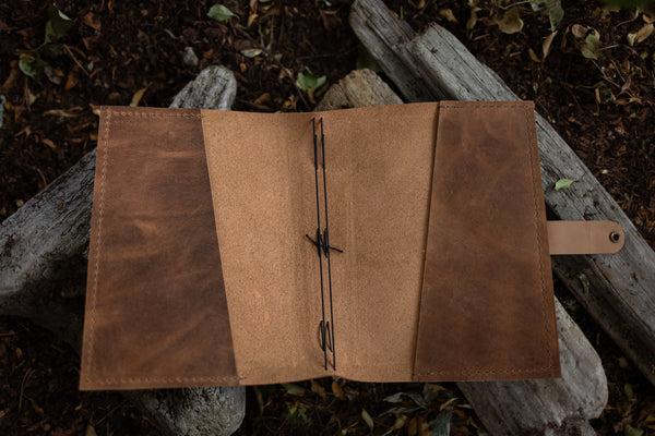 Inside Leather Journal Pockets