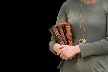 Vintage Clasp 2 - Sewn Bound Leather Journal