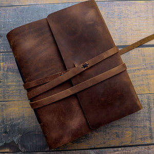 The Swiss Refillable Rustic Leather Journal