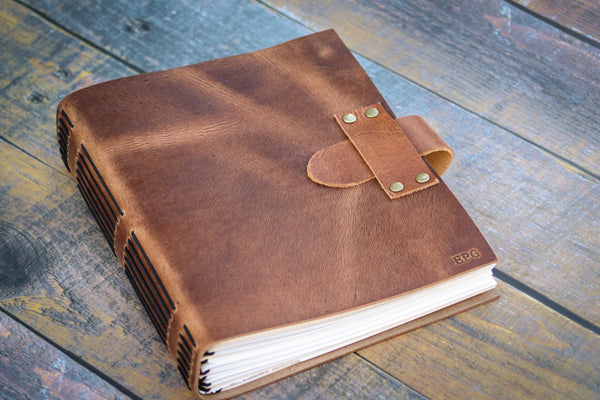 Classic Latch Notebook Refillable Leather Bound Journal
