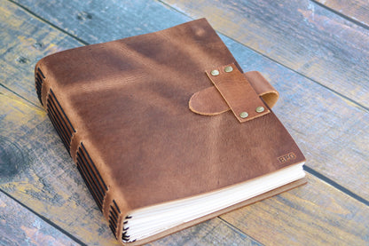 Classic Latch Notebook Refillable Leather Bound Journal