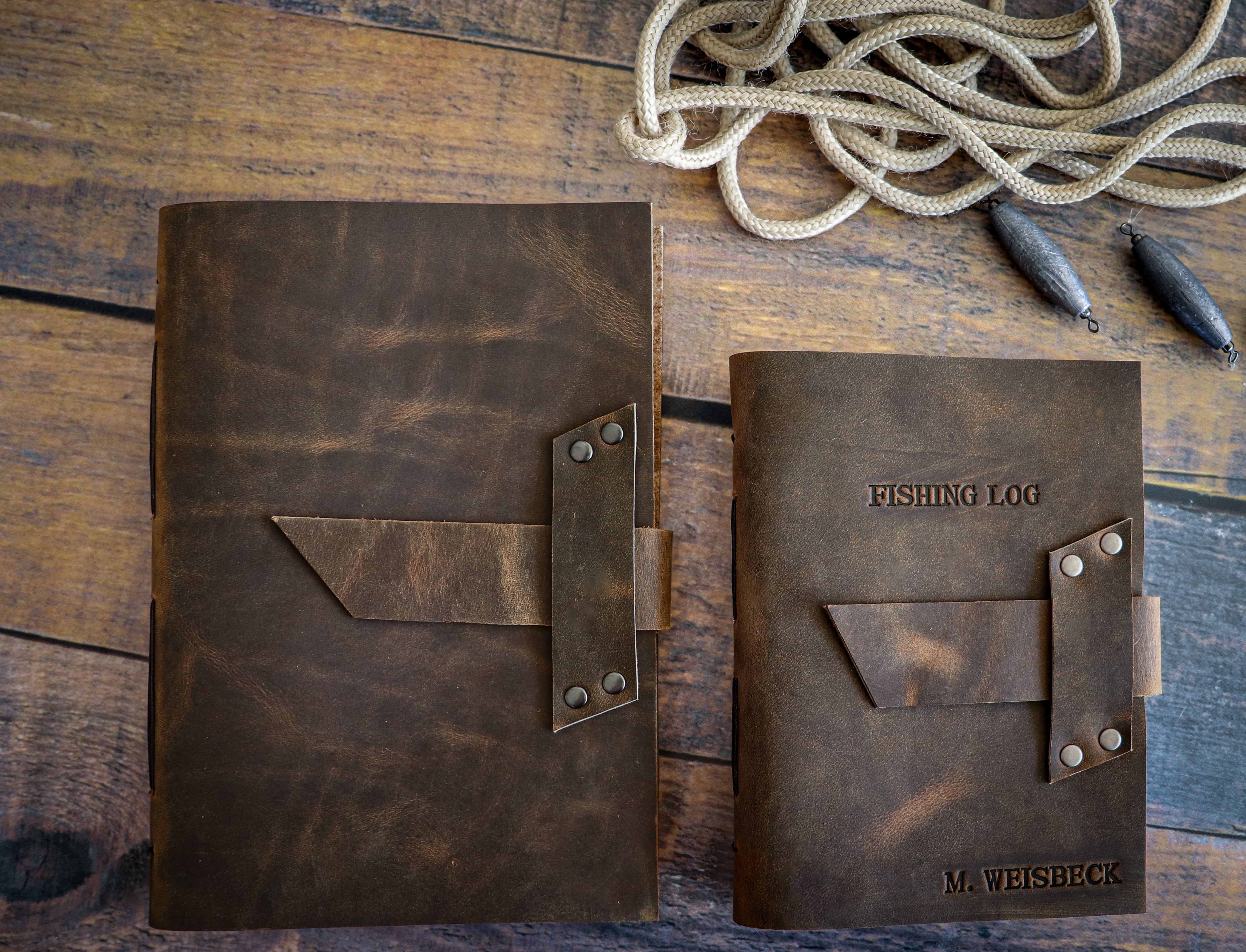 The Heirloom Leather Fishing Journal
