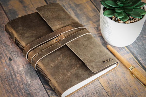 Wrap Watercolor Leather Journal