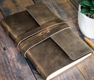 The Swiss Refillable Rustic Leather Journal