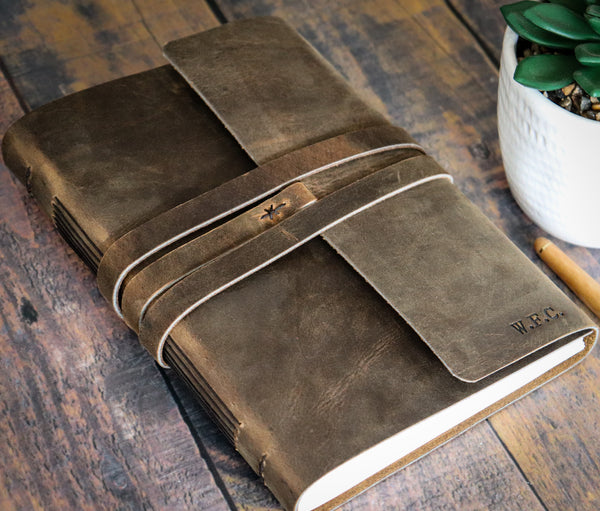 The Swiss Refillable Rustic Leather Journal