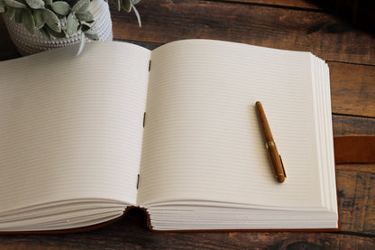 Lock + Key Diary - Sewn Bound Leather Journal