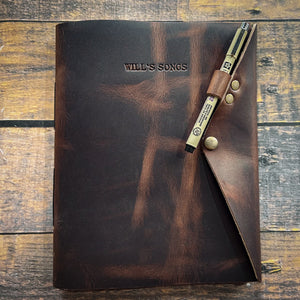 Leather Music Journal – Diagonal Snap
