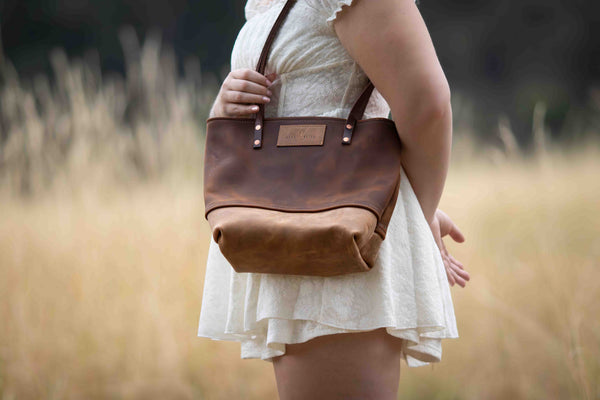 The Whitetail - Leather Tote Bag - Customizable Handbag