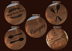 Heirloom Recipe Journal — Snap Edition, Engraved