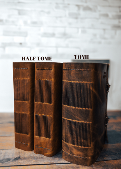 THE HALF TOME - Large Leather Family Keepsake Book