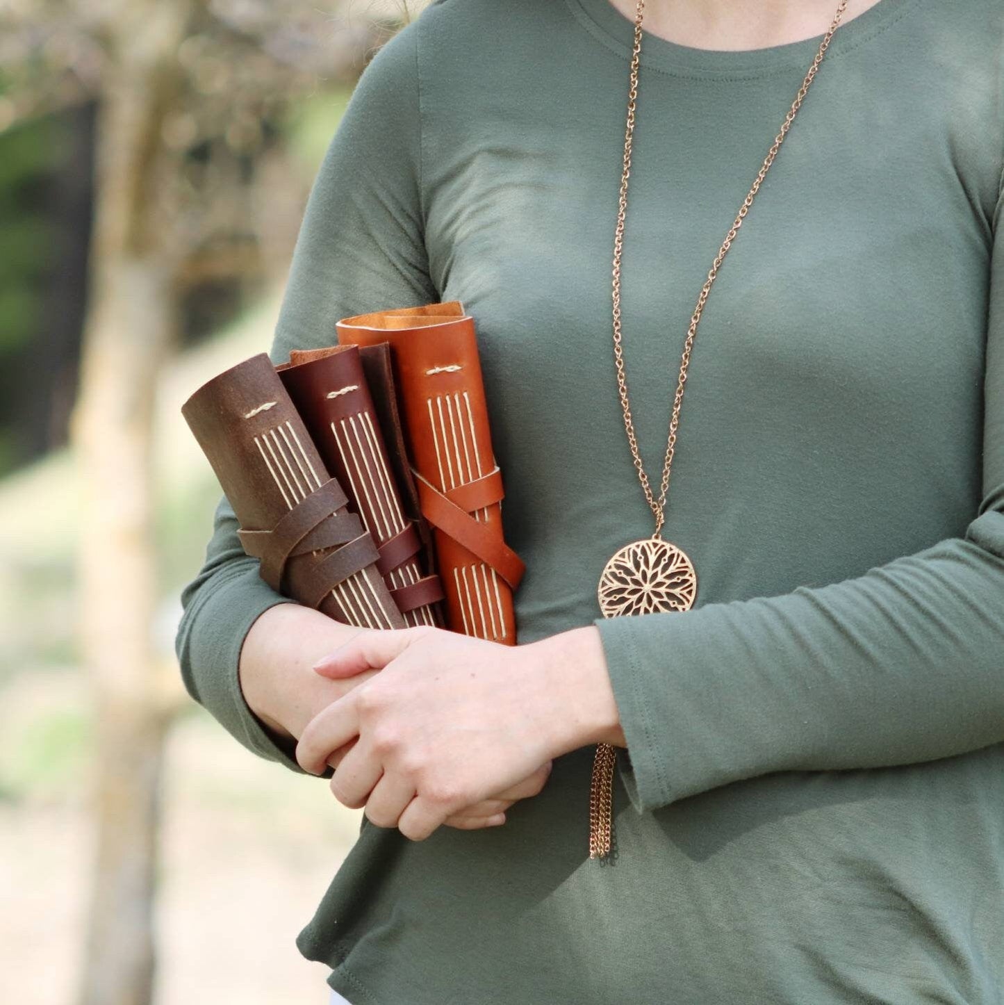 Sewn Bound Personalized Leather Journal, Rustic Notebook, Diary, Sketchbook, Watercolor Book, Premium Leather Bound + Fully Customizable