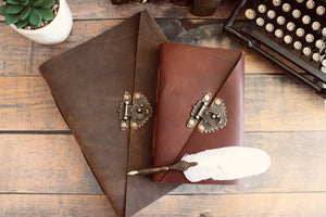 Sewn Vintage Leather Journal, Rustic Personalized Writing Diary, Watercolor Sketchbook, Premium Leather Bound, Mothers Day, Anniversary Gift