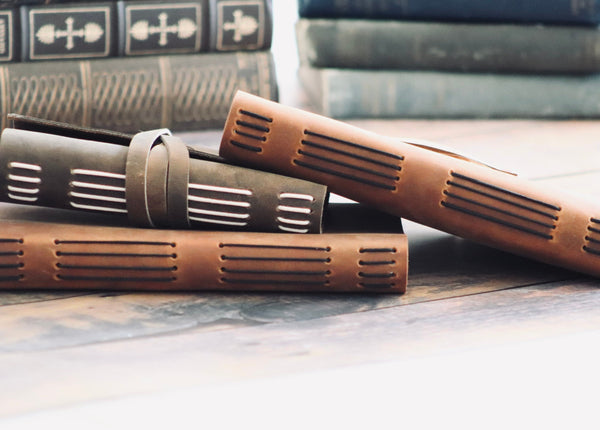 Refillable Leather Journal, Rustic Writing Diary, Classic Notebook, Sketch / Watercolor Book, Full Grain Premium Leather Bound, Customizable