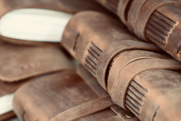 Sewn Bound Personalized Leather Journal, Rustic Notebook, Diary, Sketchbook, Watercolor Book, Premium Leather Bound + Fully Customizable