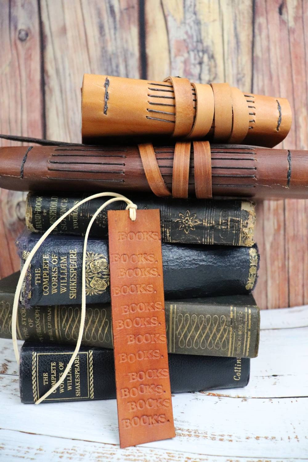 Leather Bookmarks with Durable Premium USA Leather, Reading Accessories, Book Lover and Bibliophile Gifts, Christmas Stocking Stuffers