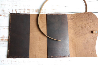 Journal Pockets for Leather Journals, Personalize and Customize Option For All Hank Belle Journals, Hand Sewn, Full Grain Premium Leather