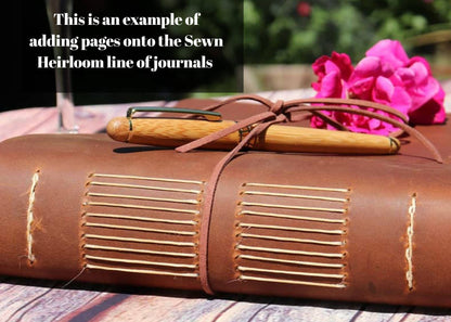 Add MORE Pages To Your EXISTING Hank Belle Journal Order, Quality Lined, Sketch, Blank, or Watercolor Pages, Addon Option, Journal Upgrade