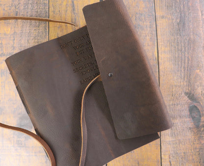 Add This Listing To Your Order For Additional Embossing On Your Journal Cover, Personalization, Engraving, Genuine Full Grain Leather