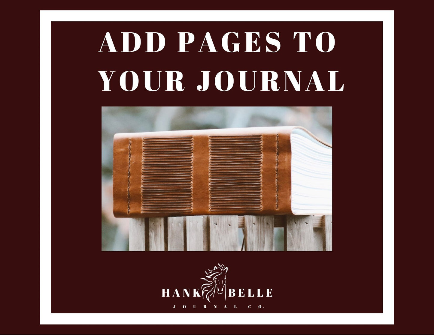 Add MORE Pages To Your EXISTING Hank Belle Journal Order, Quality Lined, Sketch, Blank, or Watercolor Pages, Addon Option, Journal Upgrade