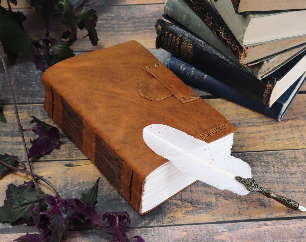 BOOK REVIEW JOURNAL, Personalized Leather Rustic Reading Log Book, Premium Gift for Book Lovers & Bibliophiles, Review Log For Novels