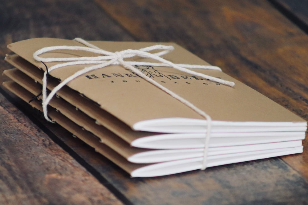 4 PACK Paper Booklets for Refillable Hank Belle Journals or Standalone; High Quality Mixed Media, Watercolor, Lined, Bullet Paper